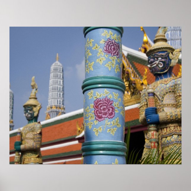 Poster Bangkok, Thaïlande. Grand Palais de Bangkok 2 (Devant)