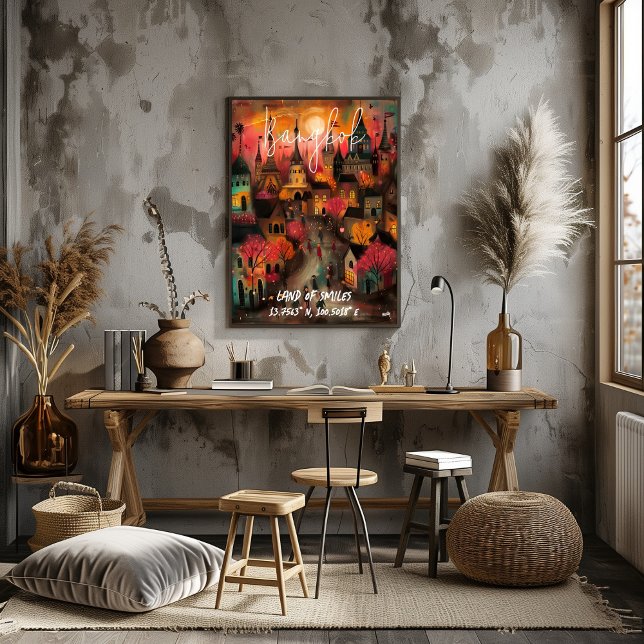 Poster Bangkok: Tierra de Sonrisas (Créateur téléchargé)