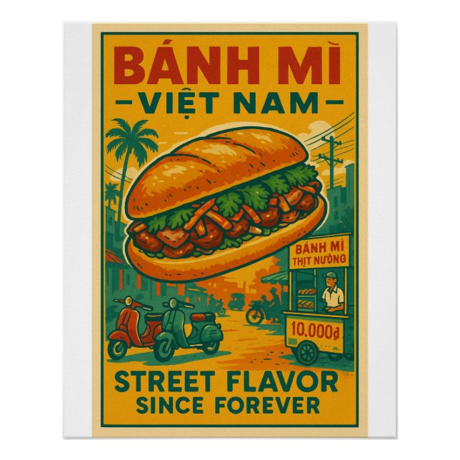 Poster Banh ma cuisine vietnamienne (Devant)