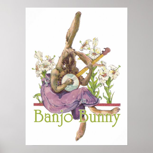 Poster Banjo Bunny (Devant)