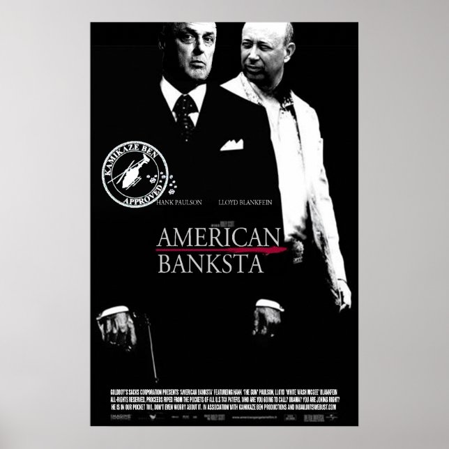 POSTER BANKSTA AMÉRICAIN (Devant)