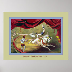 Poster Banner Act ~ Cirque Vintage