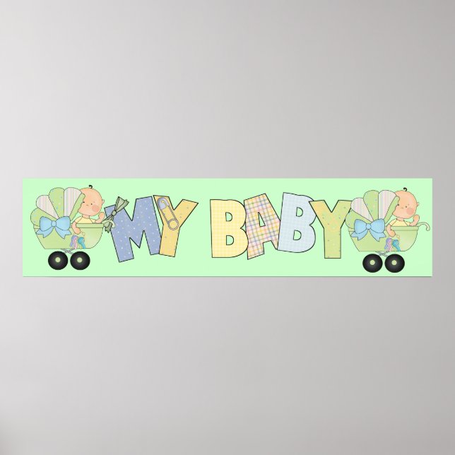 Poster Bannière baby shower Party (Devant)