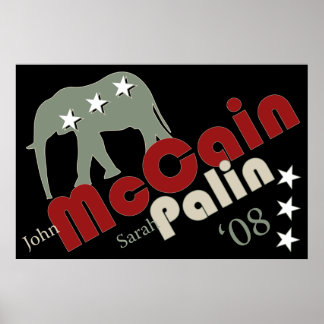 Poster Bannière de l'affiche McCain Palin '08