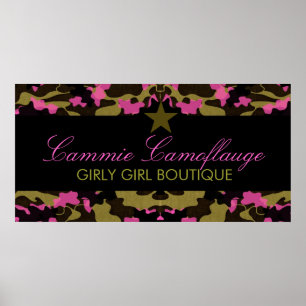 Poster Bannière de rose d'étoile de 311 Camo