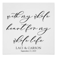 Bannière fond Mariage de mon coeur entier