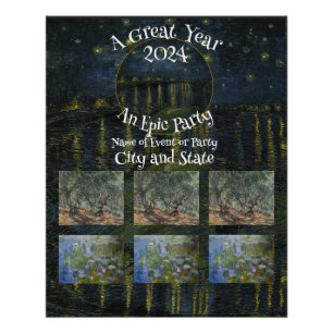 Poster Banquet Tea Garden Surprise Party Block 2024