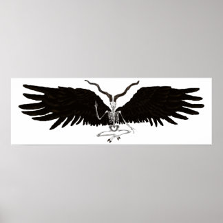 Poster Baphomet ailé