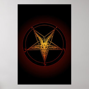 Poster Baphomet Art ancien