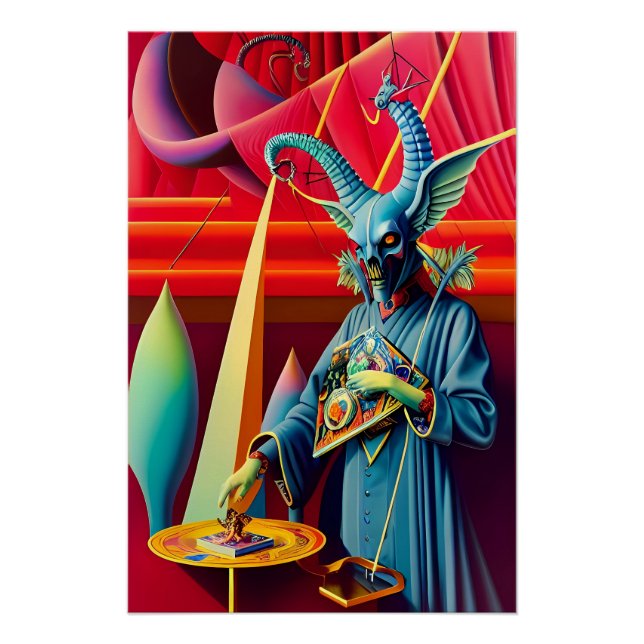 Poster Baphomet Prend l'Appât Fantastique (Devant)