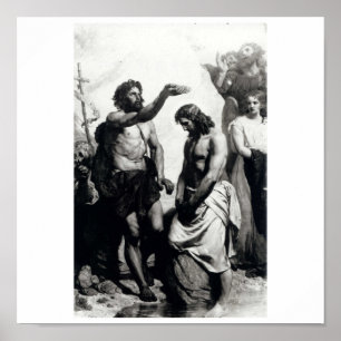 Poster Baptême du Christ. vers 1879