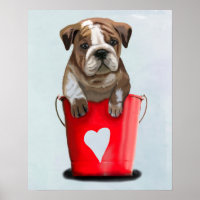 Baquet d'amour Bulldog Rouge