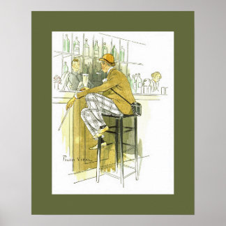 Poster Bar Anglais ~ Bar Anglais ~ Pierre Vidal