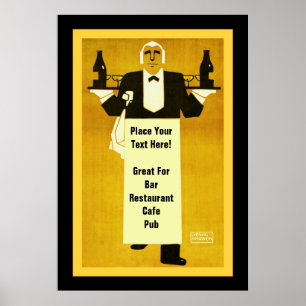 Poster Bar / Restaurant personnalisé