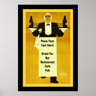 Poster Bar / Restaurant personnalisé