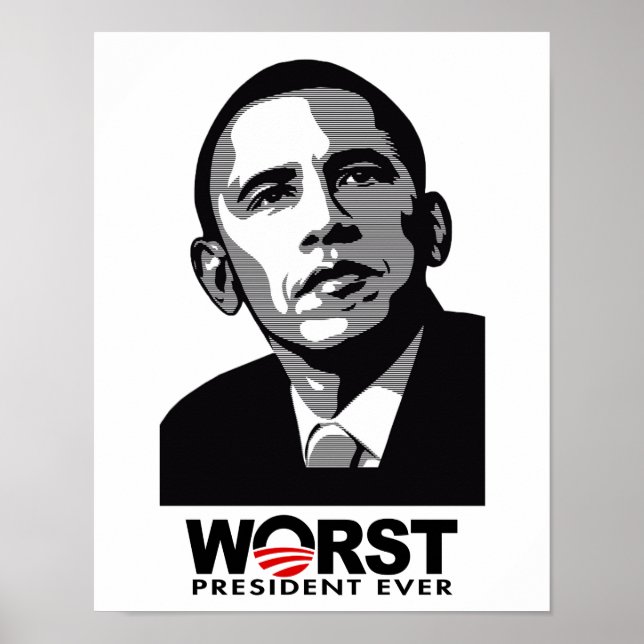 Poster Barack Obama a toujours été le pire président (Devant)