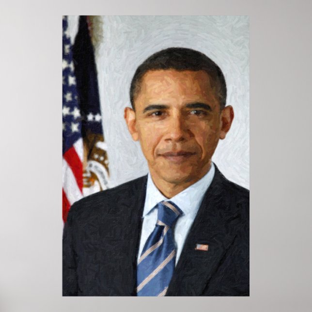 Poster Barack Obama Presidential Portrait (Devant)