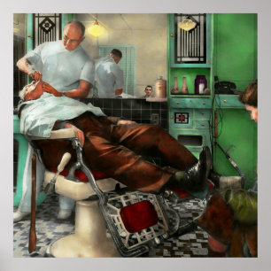 Poster Barbier - Rasage - Coiffeur de Pennepacker 1942
