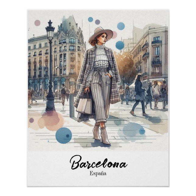 Poster Barcelona (Devant)