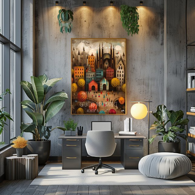 Poster Barcelona: Gaudi's Masterpiece - Whimsical Art (Créateur téléchargé)