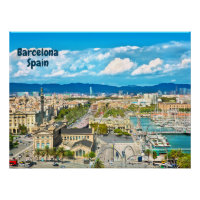 Barcelone, Espagne Belle Vue de la Ville