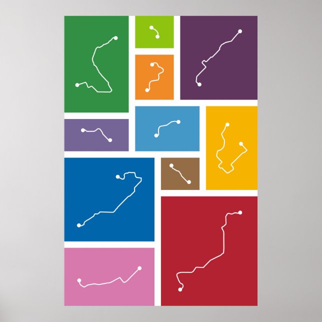 Poster Barcelone - Palettes de transit (Devant)