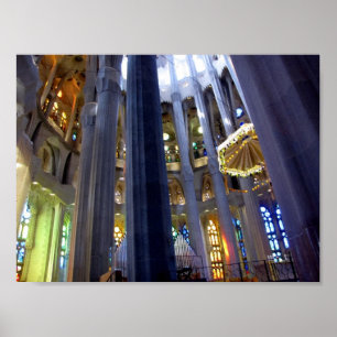 Poster Barcelone. Sagrada Familia.