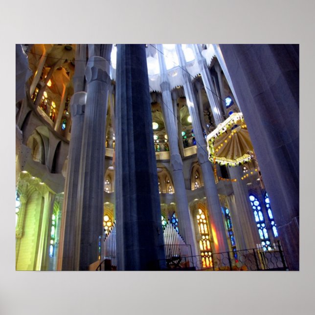 Poster Barcelone. Sagrada Familia. (Devant)