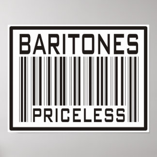 Poster Baritones sans prix