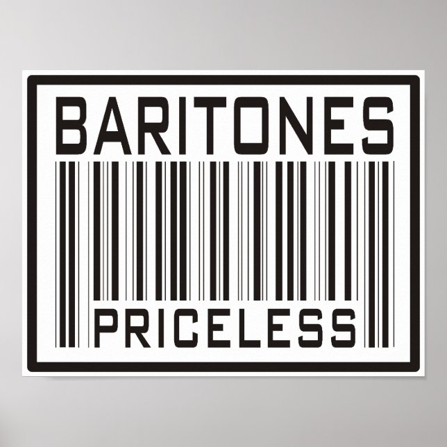 Poster Baritones sans prix (Devant)