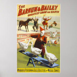 Poster Barnum & Bailey Circus - Circa 1900