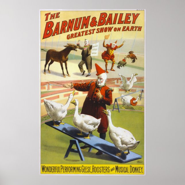 Poster Barnum & Bailey Circus - Circa 1900 (Devant)
