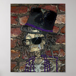 Poster Baron Samedi, Esprit vaudou de la mort