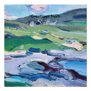 Poster Barra, Écosse peinture de Samuel Peploe,