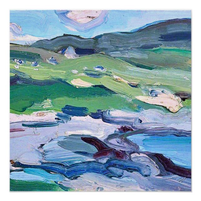 Poster Barra, peinture écossaise de Samuel Peploe, (Devant)