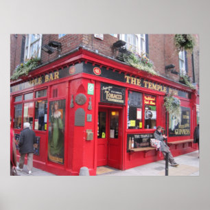 Poster "Barre de temple" -- Dublin, Irlande