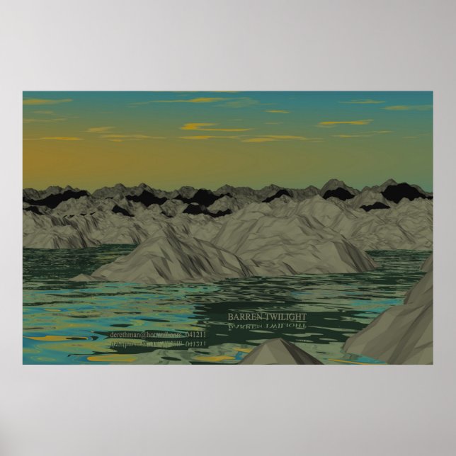 Poster Barren (impression) (Devant)