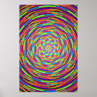 Poster Barres psychédéliques