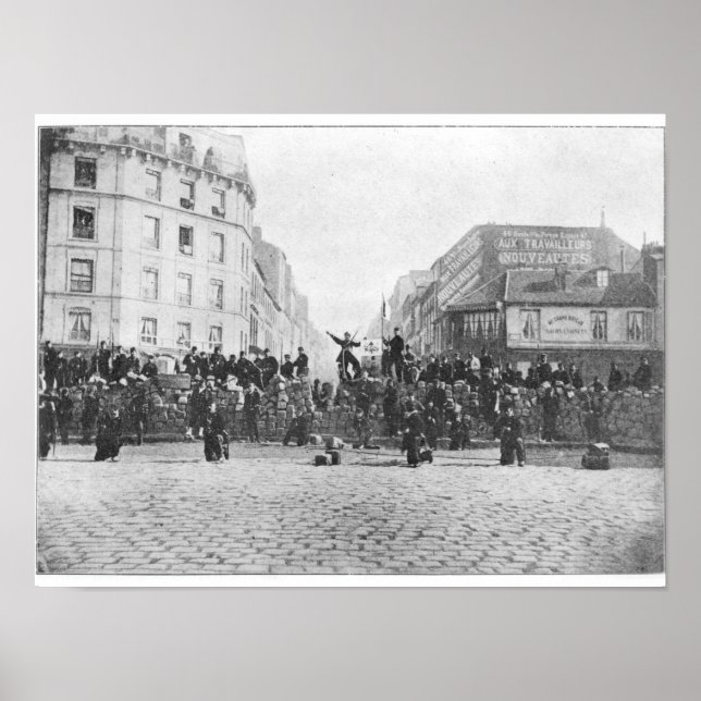 Poster Barricade au Faubourg Saint-Antoine (Devant)