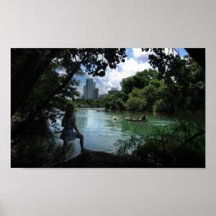 Poster Barton Creek / Ladybird Lake - Austin, Texas