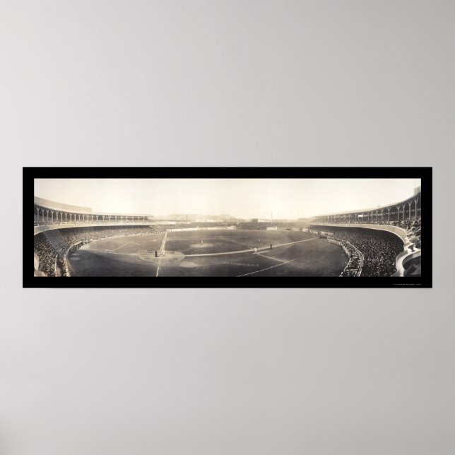 Poster Base-ball Polo Grounds Photo 1910 (Devant)