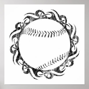 Poster baseball : tribalz