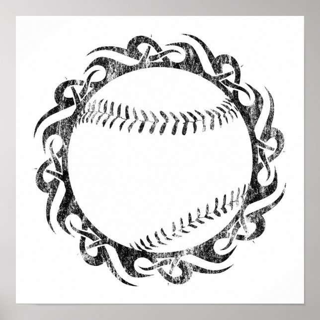 Poster baseball : tribalz (Devant)