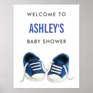 Poster Basket Baby shower Affiche de bienvenue ble