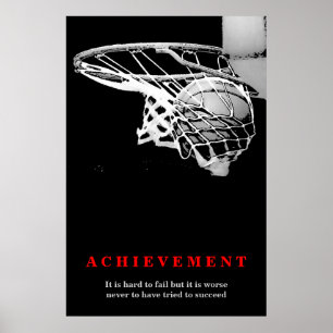 Poster Basket-ball Black & White