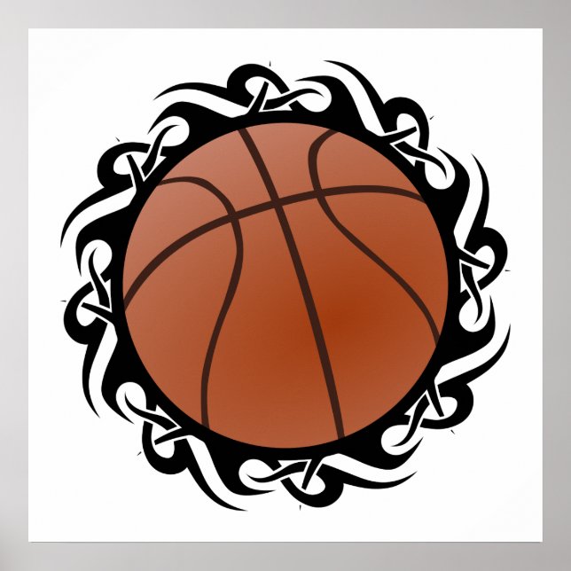 Poster basket-ball : tribalz (Devant)