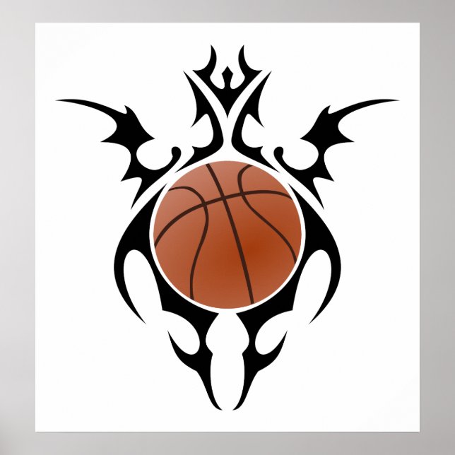 Poster basket-ball : tribalz (Devant)