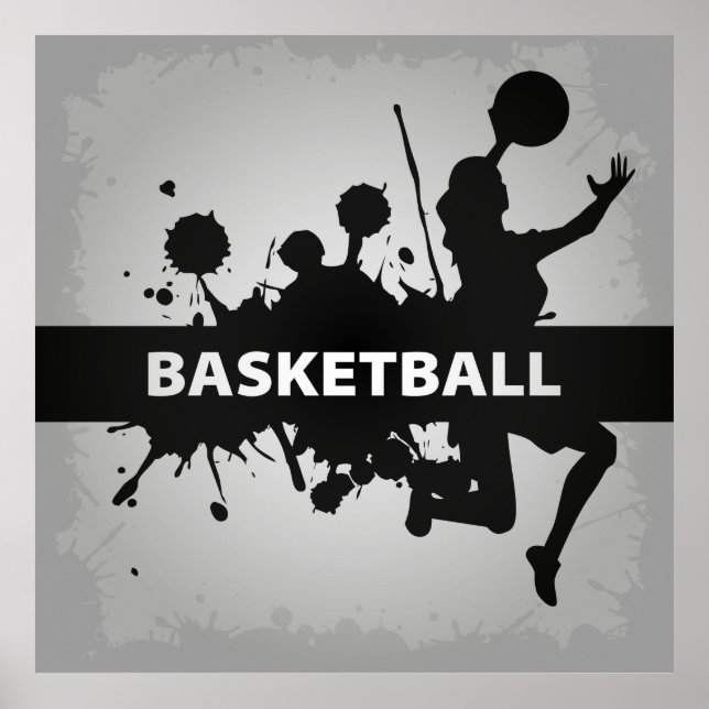 Poster Basketball Cool Illustration (Devant)