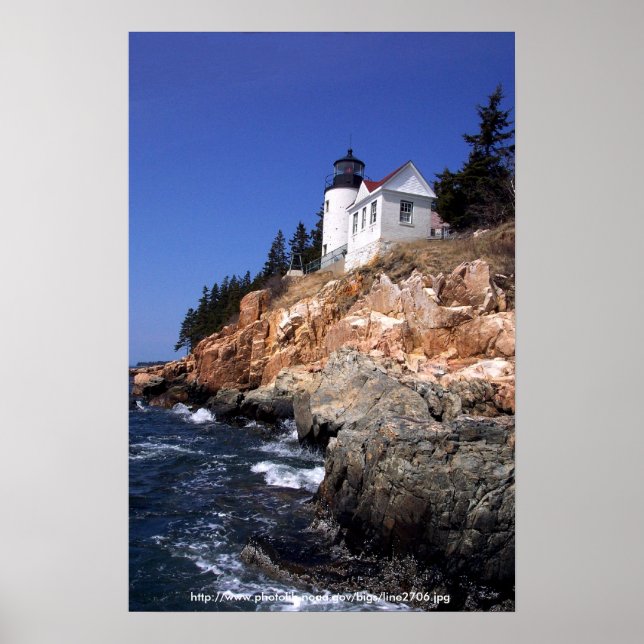 Poster / Bass Harbour Head Lighthouse Maine (Devant)