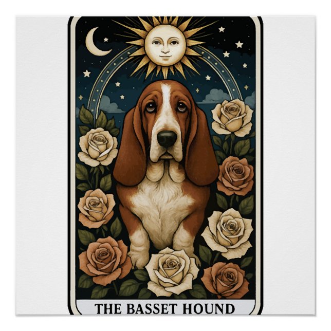 Poster Basset Hound (Devant)